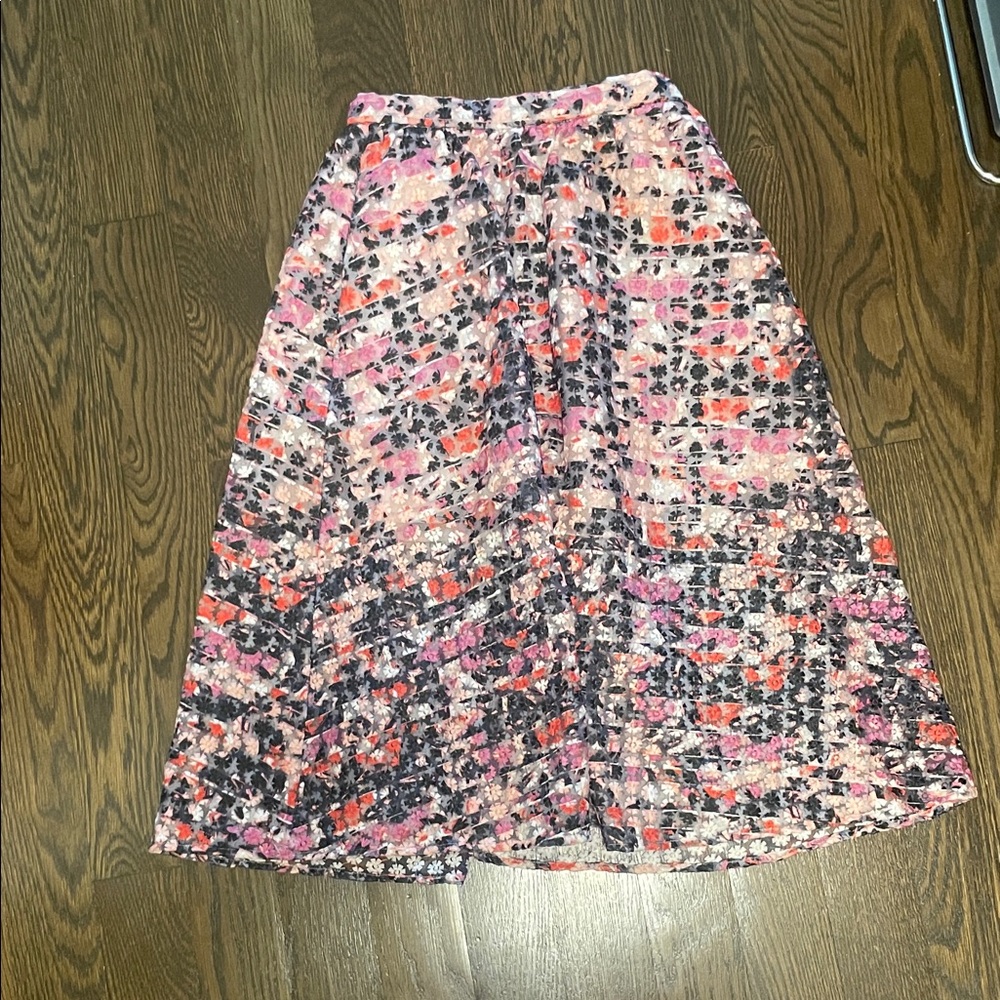 Sam Edelman Multicolor Floral Midi Skirt